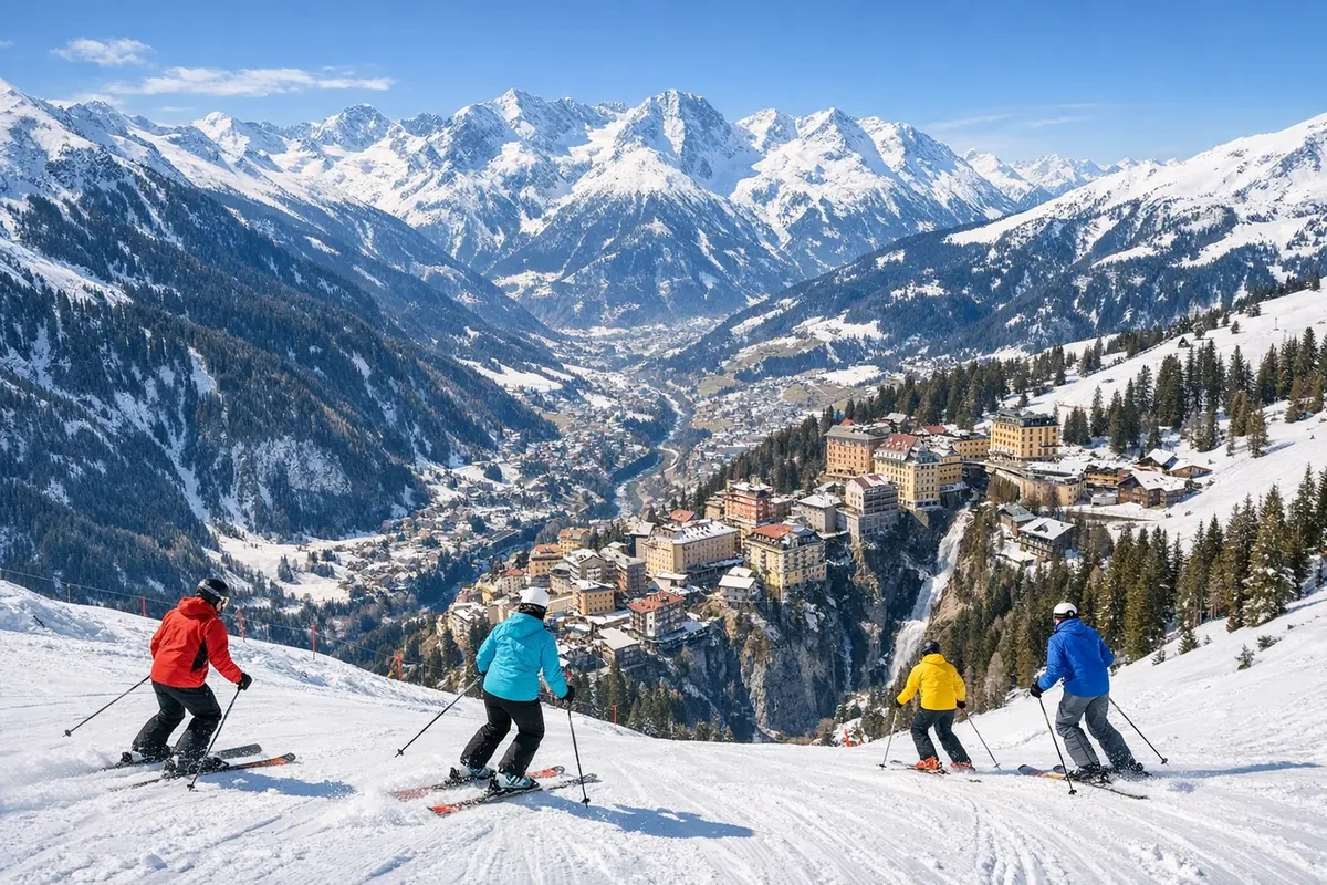 Jazda na nartach w Bad Gastein