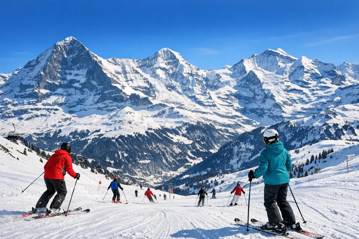 Jazda na nartach w Grindelwald