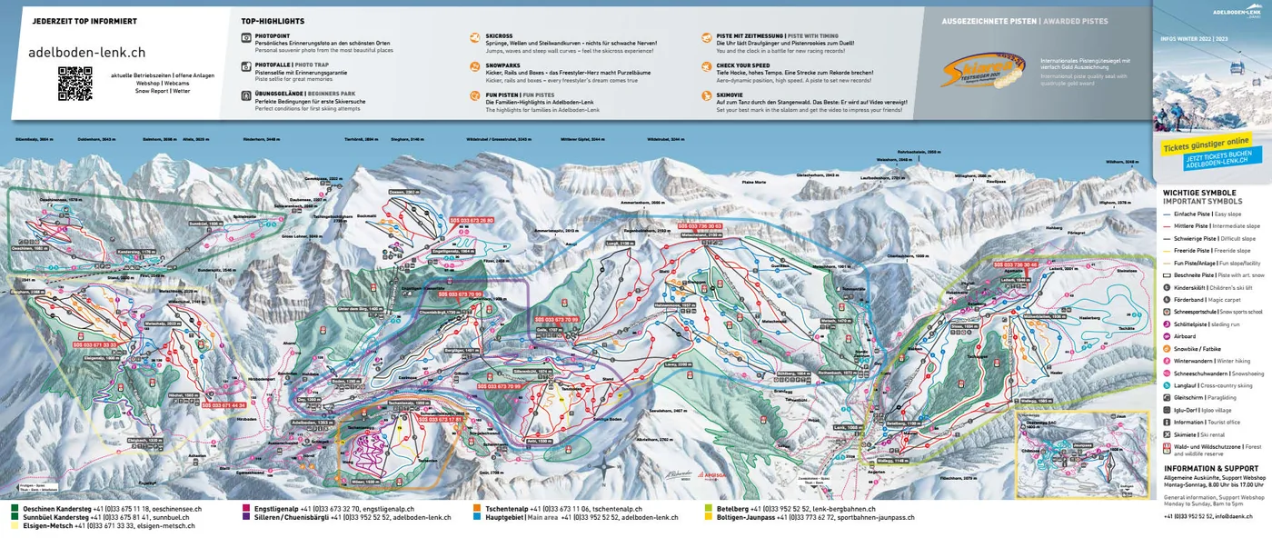 Mapa tras Adelboden