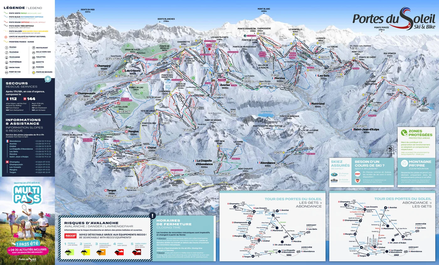 Mapa tras Avoriaz