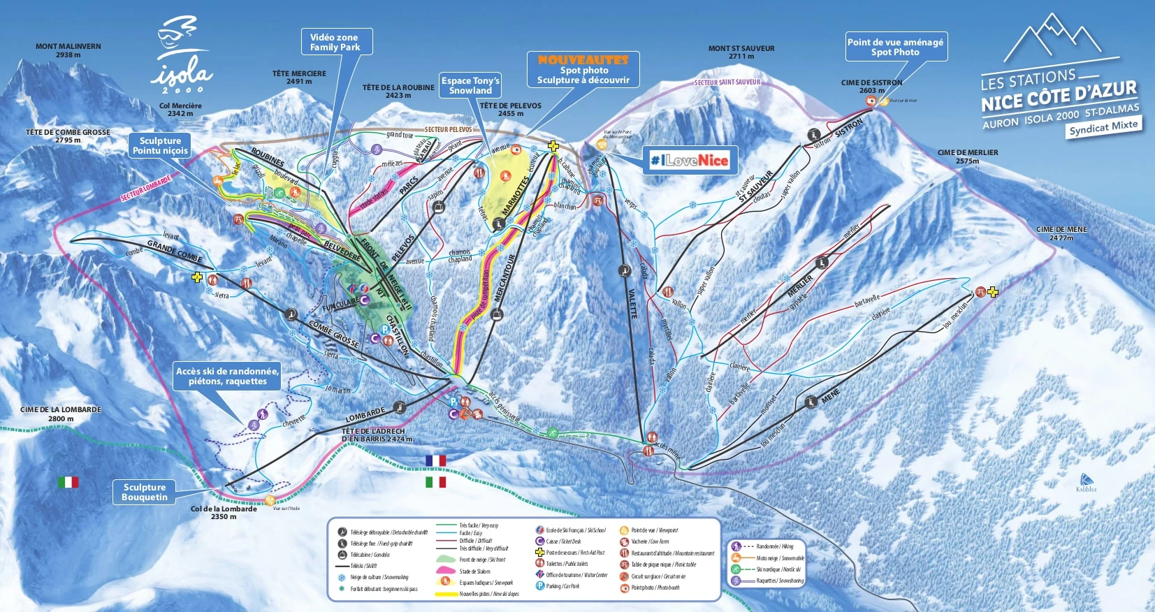 Mapa tras w Isola 2000