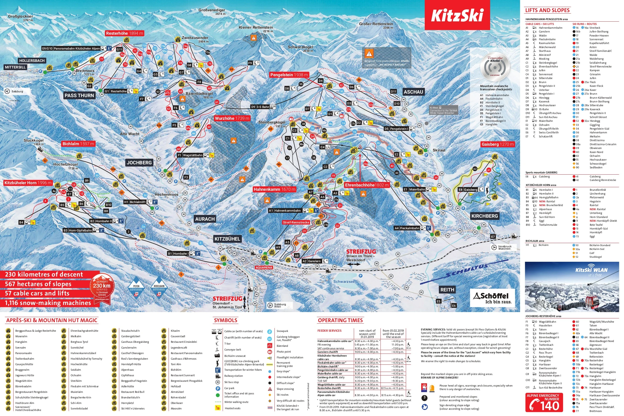 Mapa tras w Kirchberg
