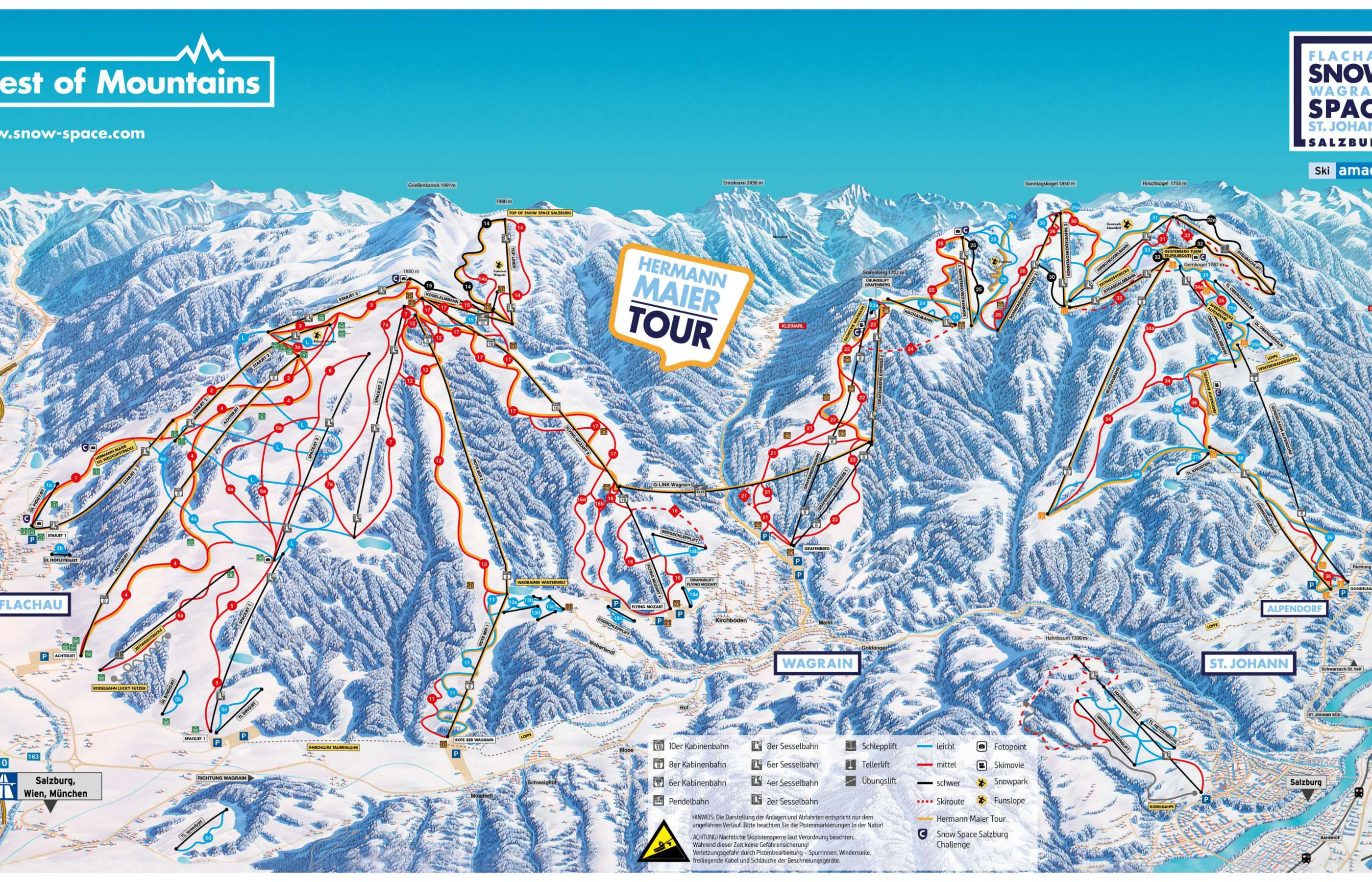 Mapa tras w Wagrain
