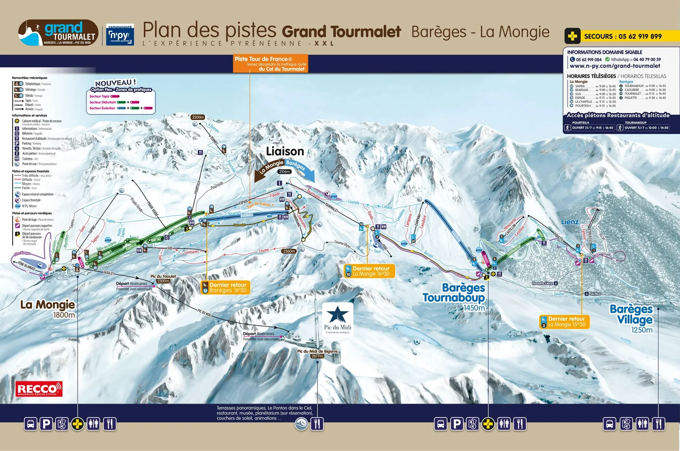 Mapa tras Samoëns