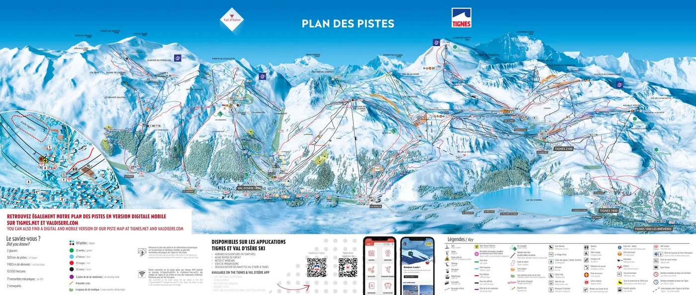 Mapa tras Tignes