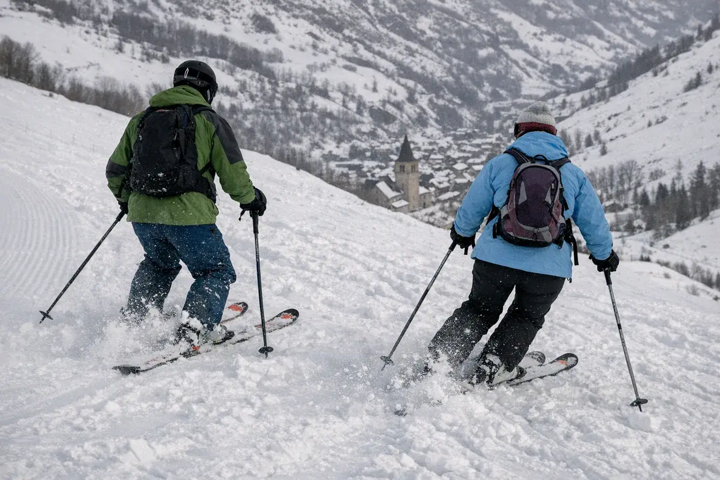 Jazda na nartach w Valloire