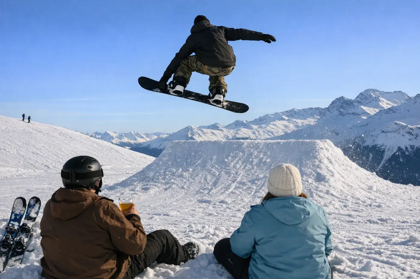 Jazda na nartach w Flims Laax Falera