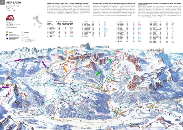 Mapa tras Alta Badia