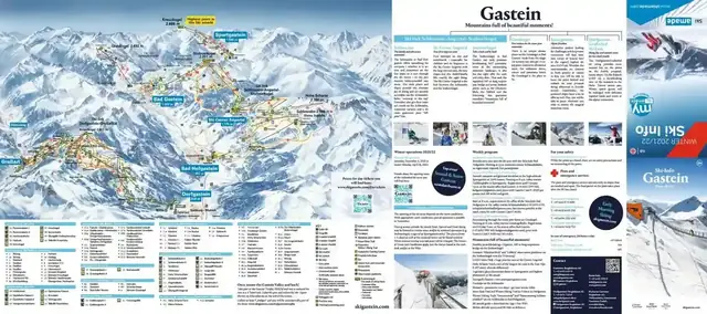 Mapa tras Bad Gastein