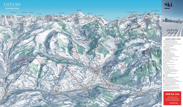 Mapa tras Gstaad
