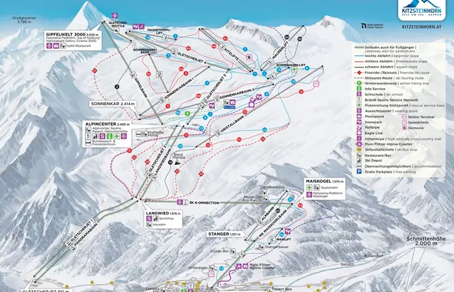 Mapa tras Kaprunu