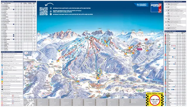 Mapa tras Kronplatz