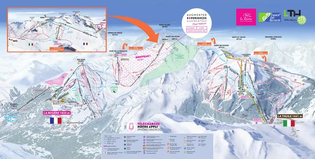 Mapa tras La Rosiere