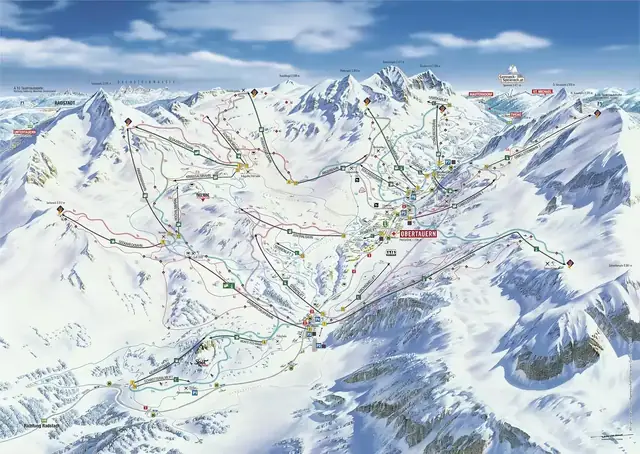 Mapa tras Obertauern