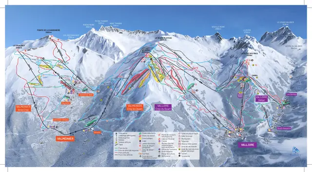 Mapa tras Valloire